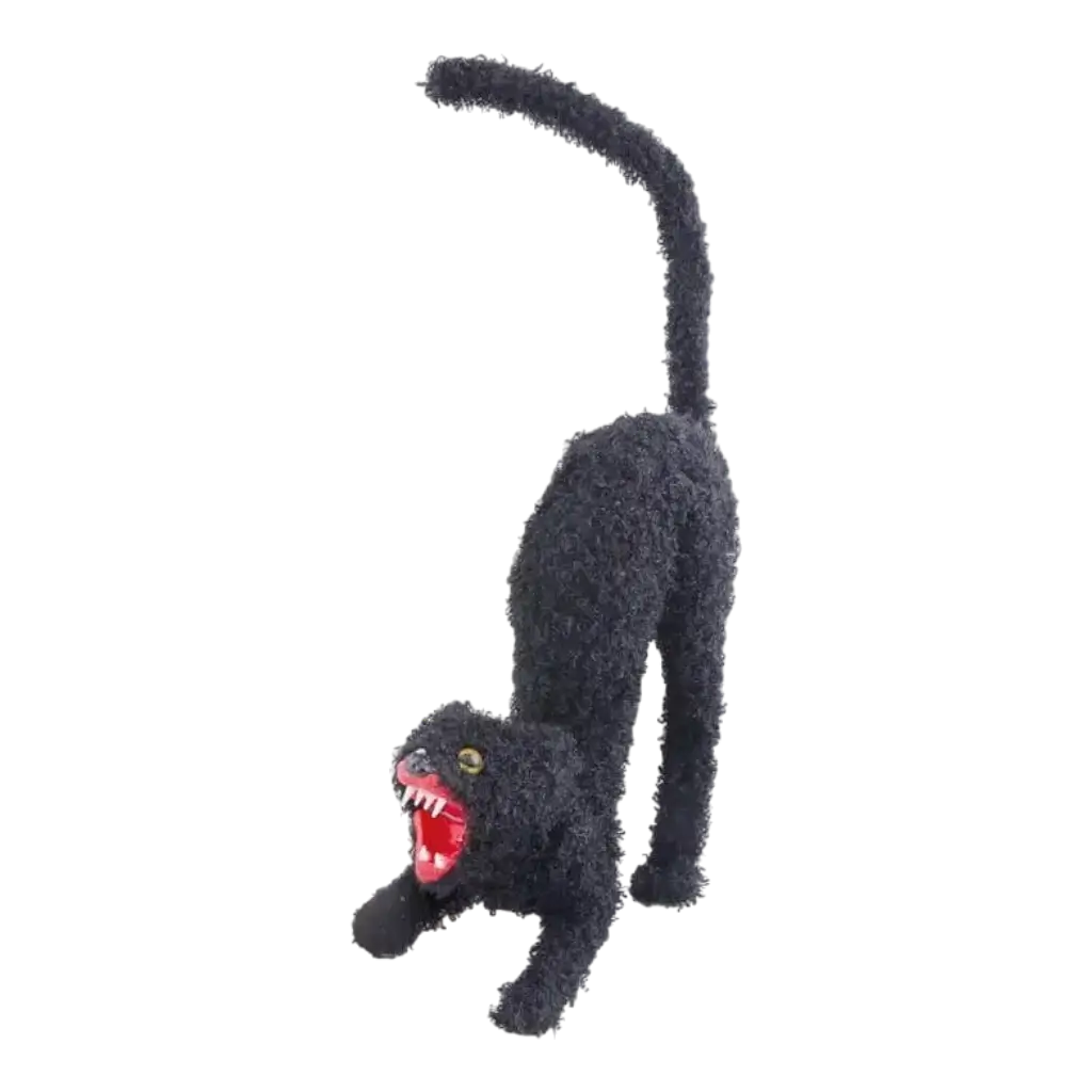 Katze schwarz Dekoration 34cm