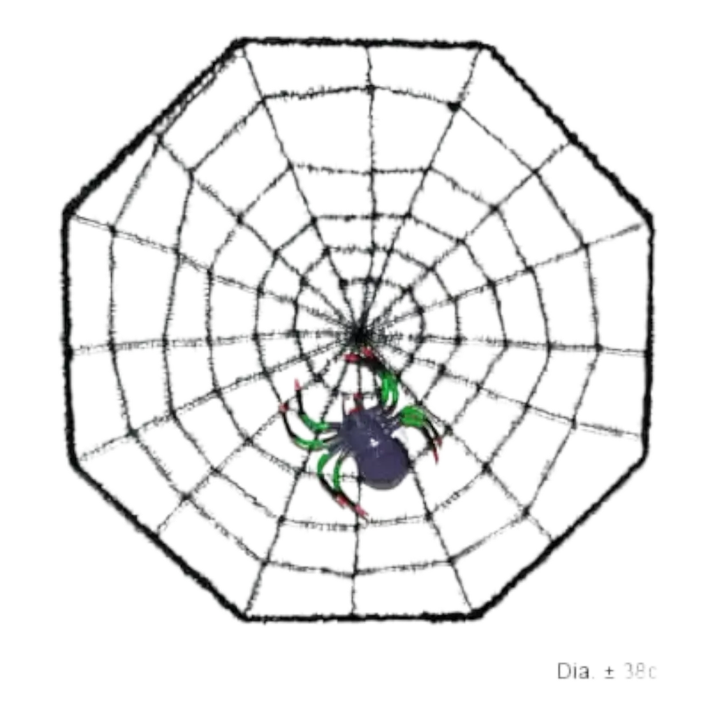 Spinnennetz und Spinne 38cm