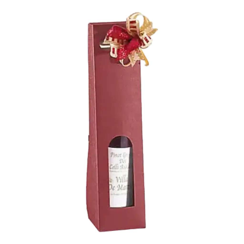 Box 1 Flasche mit Henkel Farbe Bordeaux