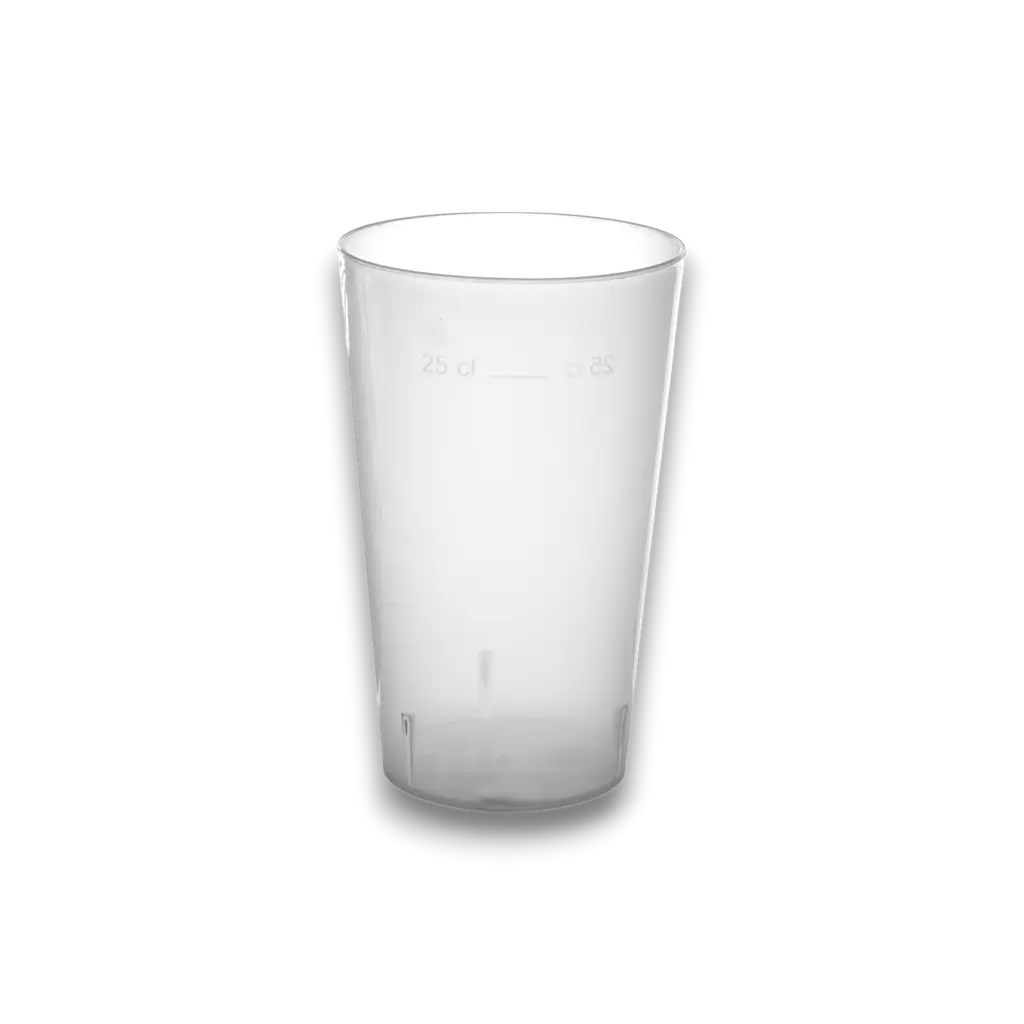 Becher Ecocup 25?ml nutzbar (33?ml randvoll) Wiederverwendbar – Typ Bier klein, Saft, Softdrinks