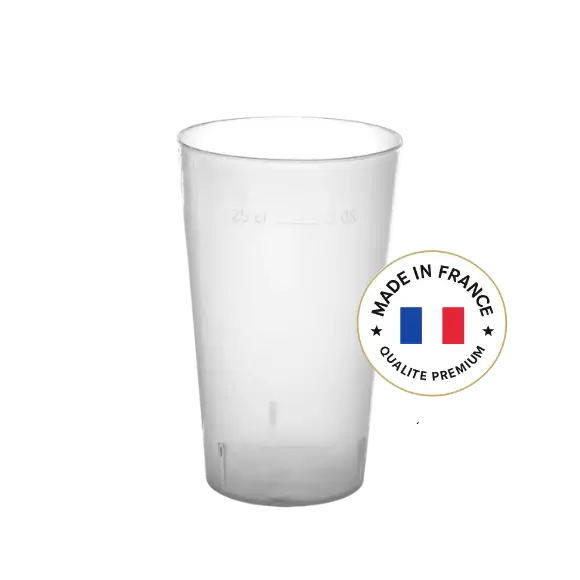 Becher Ecocup 25ml nutzbar (33?ml randvoll) Wiederverwendbar – Typ Bier klein, Saft, Softdrinks