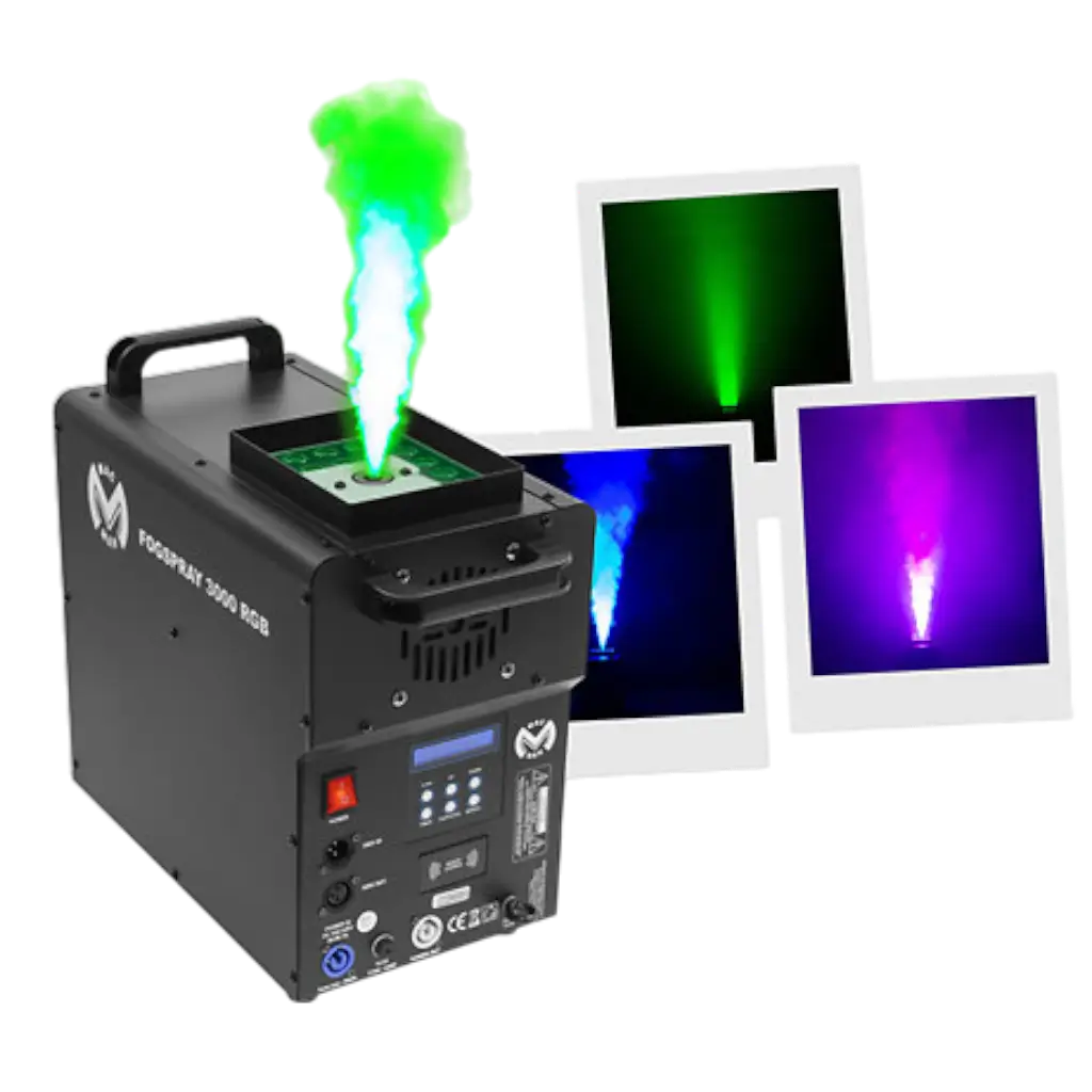 VERTIKALE RAUCHMASCHINE - Nebelspray 3000 RGB - Mac Mah