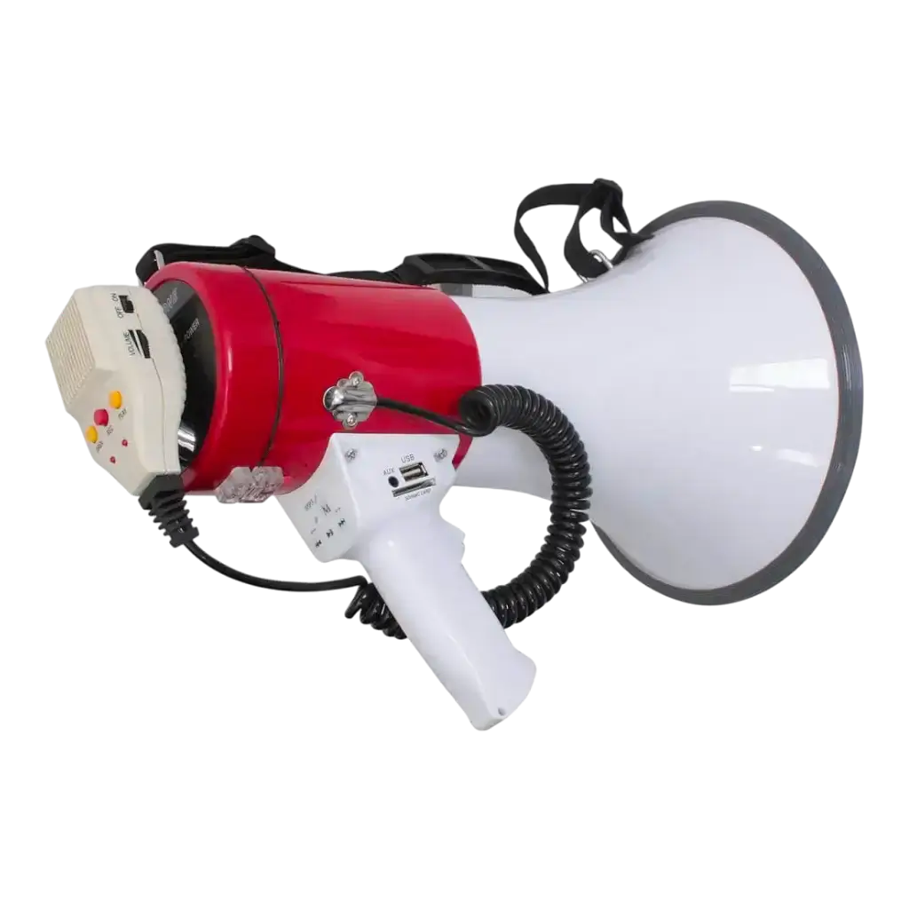 50-W-MEGAPHON MIT USB UND SD