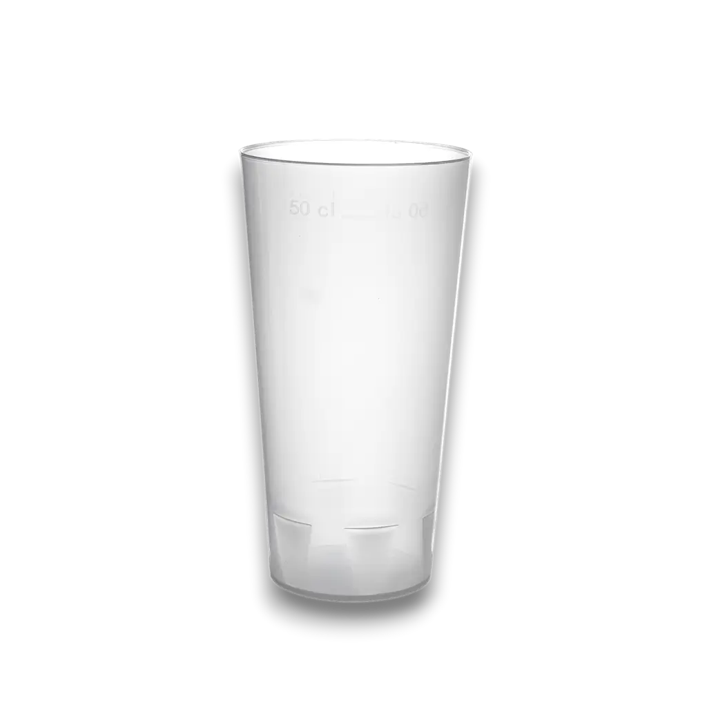 Becher Ecocup 50?ml nutzbar (60?ml randvoll) Wiederverwendbar – Typ Pint, Mojito, Smoothie