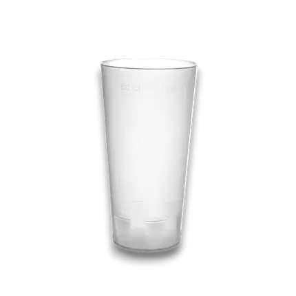 Becher Ecocup 50?ml nutzbar (60?ml randvoll) Wiederverwendbar – Typ Pint, Mojito, Smoothie