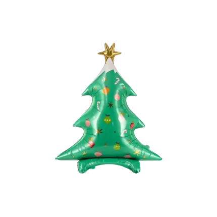 Globo Árbol de Navidad Verde - Mylar - 78x94cm