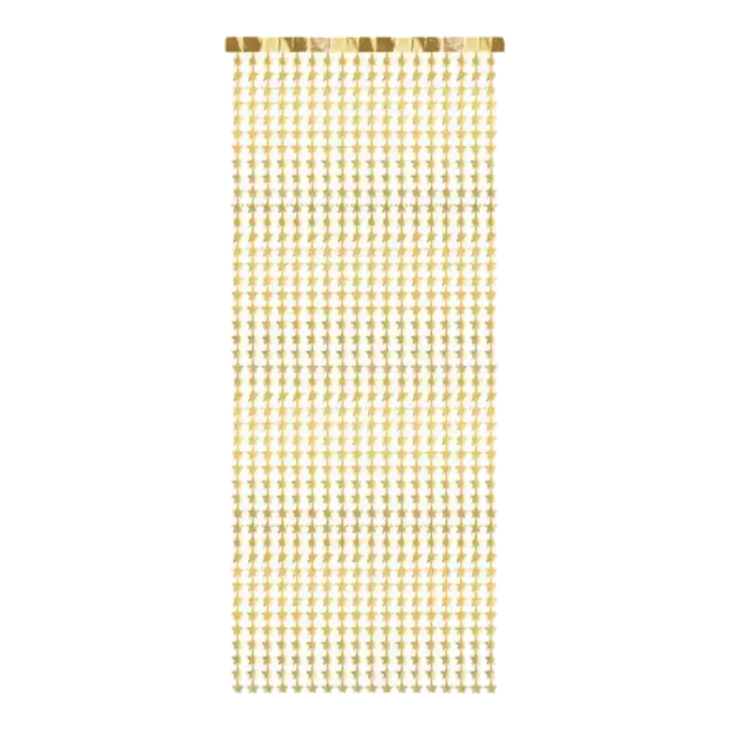 Goldener Sternenvorhang - 100x245cm