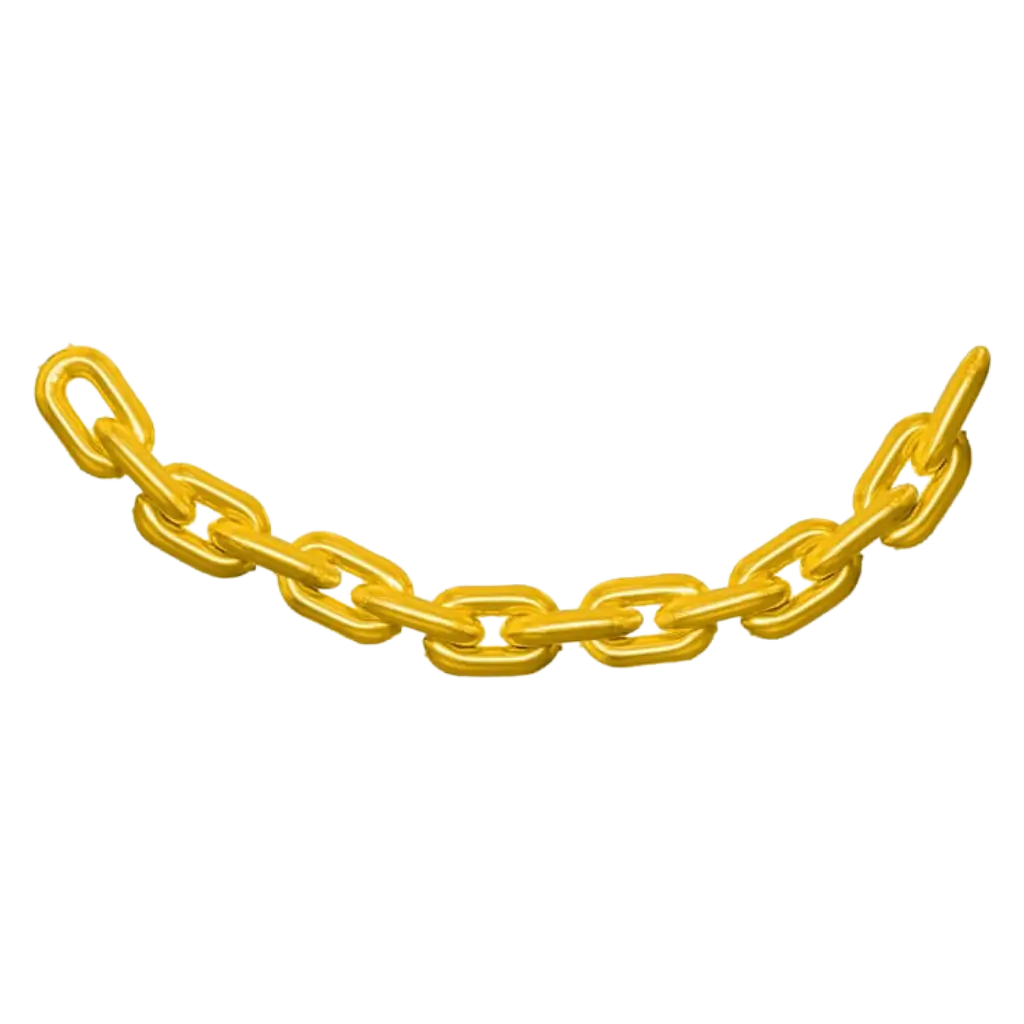 Ballongirlande – Goldkette – Mylar – 6,7 m