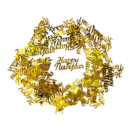 HAPPY NEW YEAR Konfetti - Gold - 4x2cm (3g)