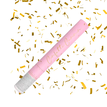 Konfettikanonen 40cm Gold