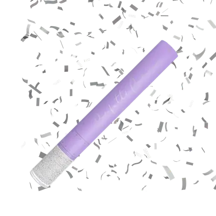 Konfettikanonen 40cm Silber 