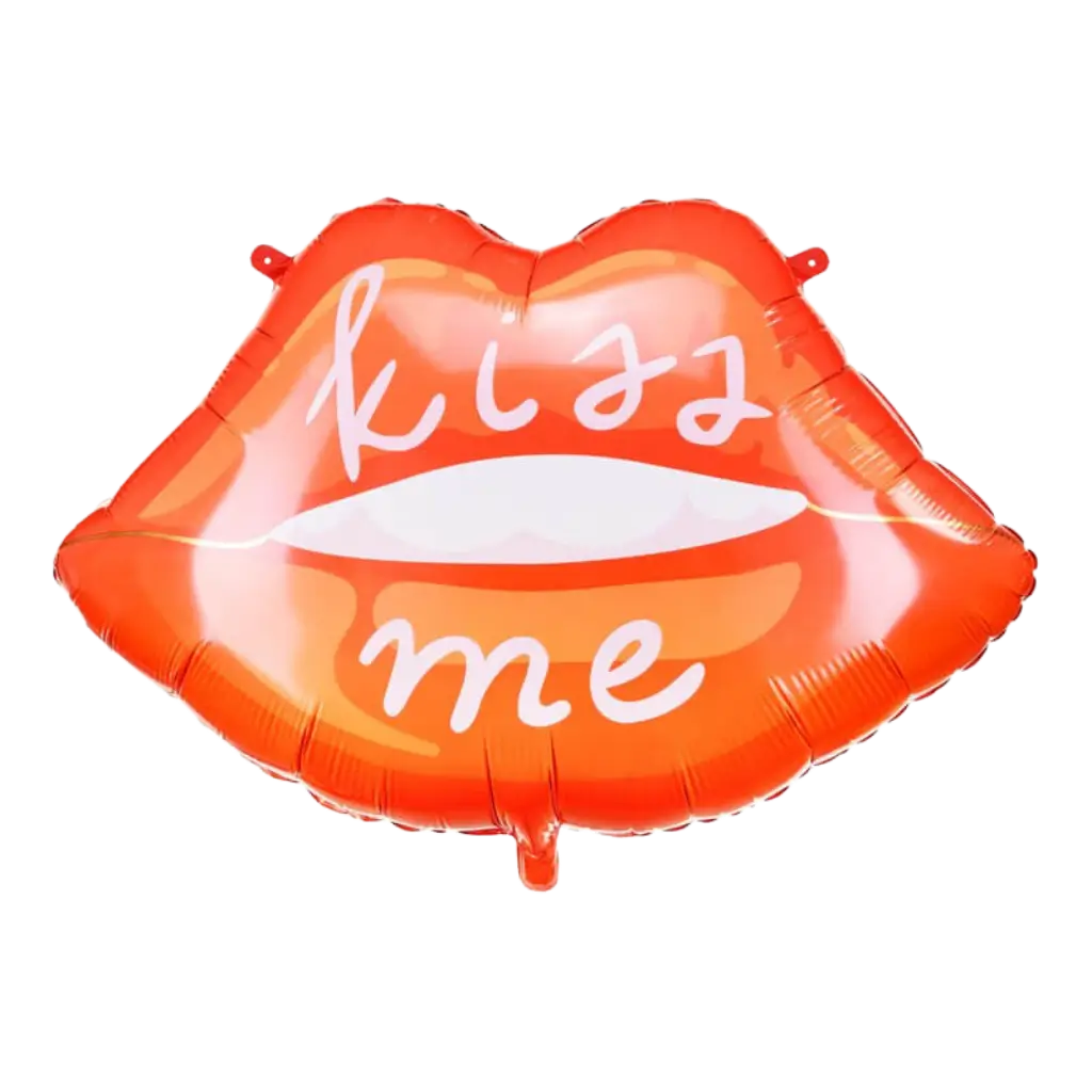 Folienballon - "Kiss Me" Rote Lippen - 86,5x65 cm