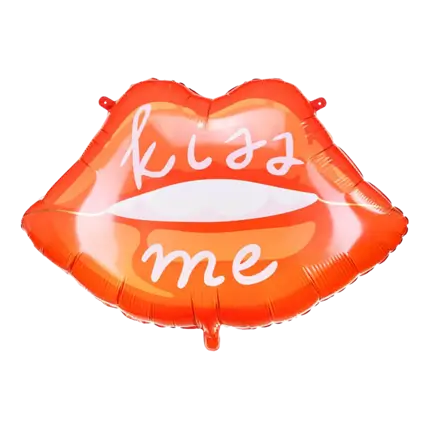 Folienballon - Kiss Me Rote Lippen - 86,5x65 cm