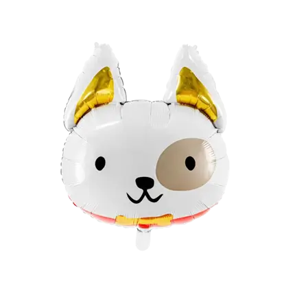 Hundekopfballon - Mattiertes Mylar - 56x65 cm