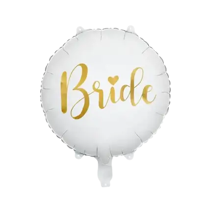 Folienballon - Weißes Band - 45cm