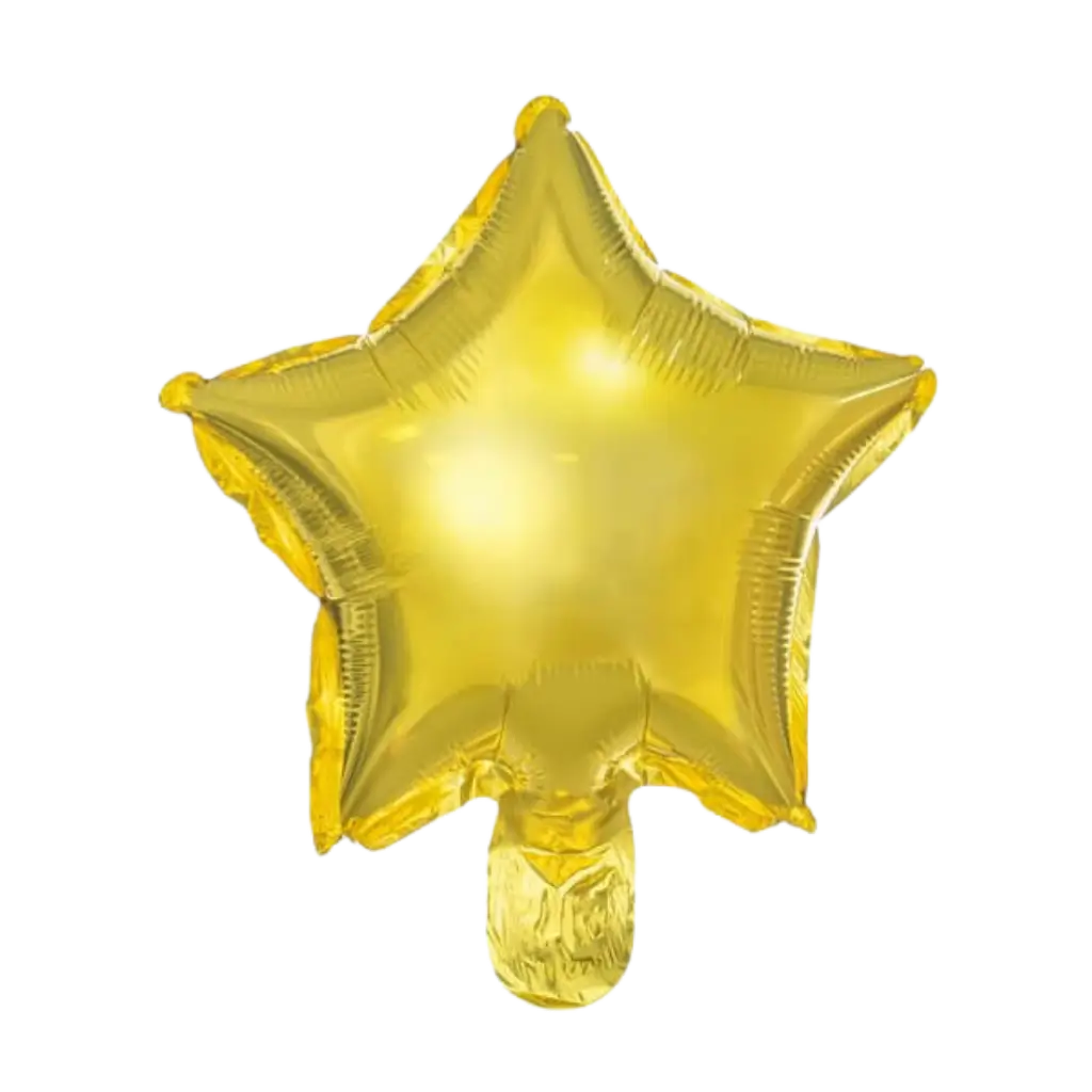Sternballon - Metallic Mylar - Gold - 25cm (Satz von 25)