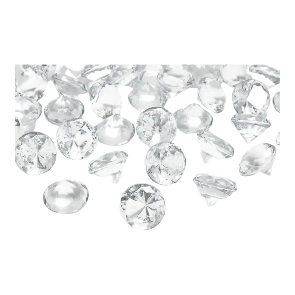Diamant-Konfetti – transparent – ??20 mm – 10er-Packung