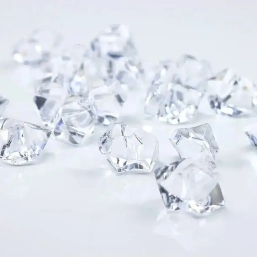 Kristallstein-Konfetti – klar – 25 x 21 mm – Packung mit 50 Stück