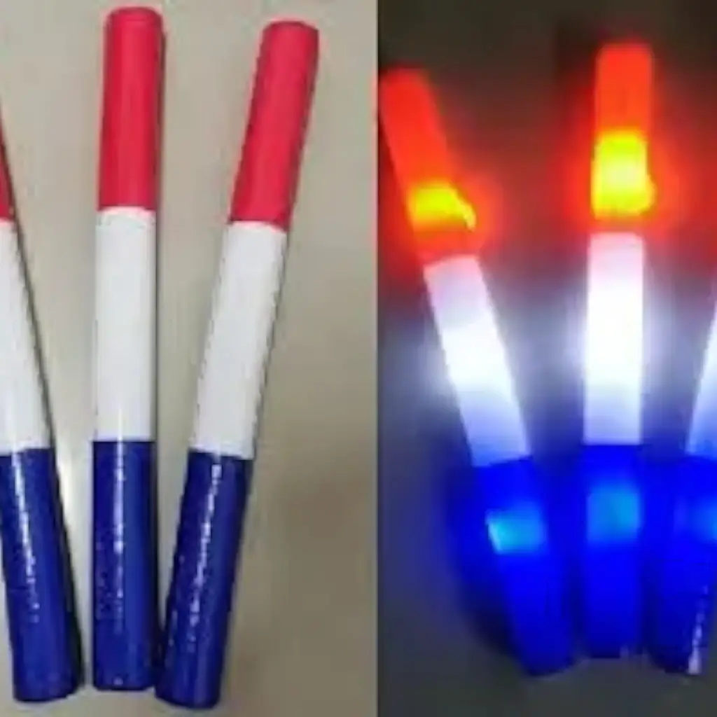 LED-Lichtstab - Blau Weiß Rot