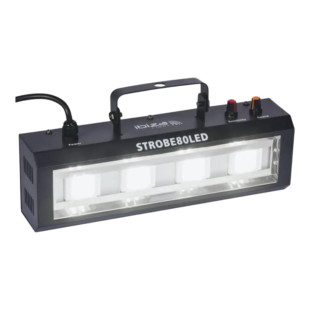 LED-Stroboskop Ibiza Weißlicht 4x20W