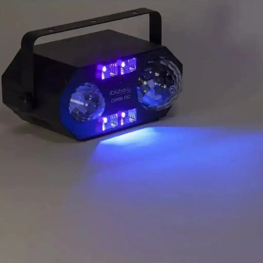 Kombinierter Lichteffekt 4 in 1 Wasser-, Astro-, UV-, Strobo-Effekt
