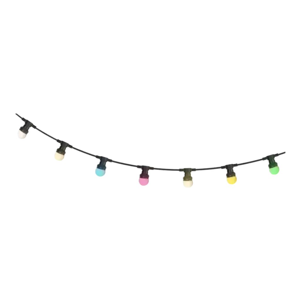 Lichterkette mit 20 farbigen LEDs LEDSTRING-COLOR 10m