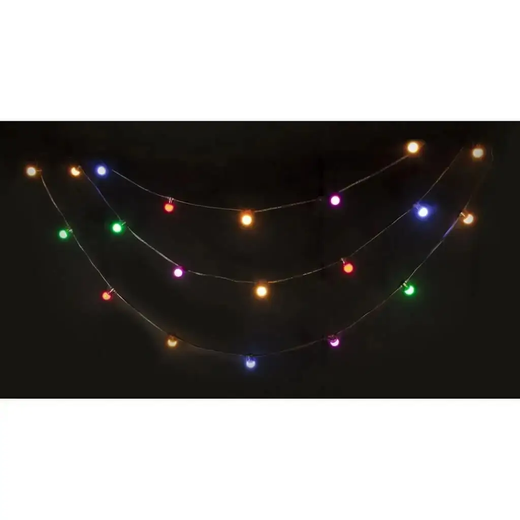 Lichterkette mit 20 farbigen LEDs LEDSTRING-COLOR 10m