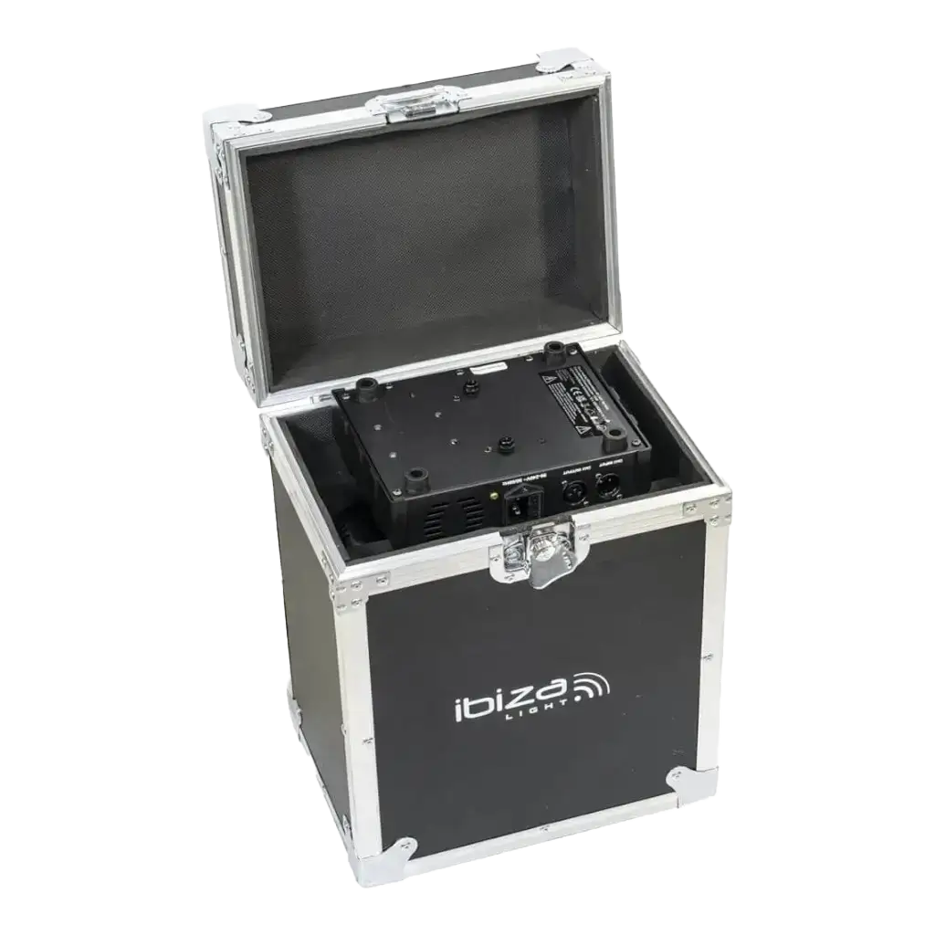 Flight case schwarz Ibiza Light für Effektgerät E-COSMOS
