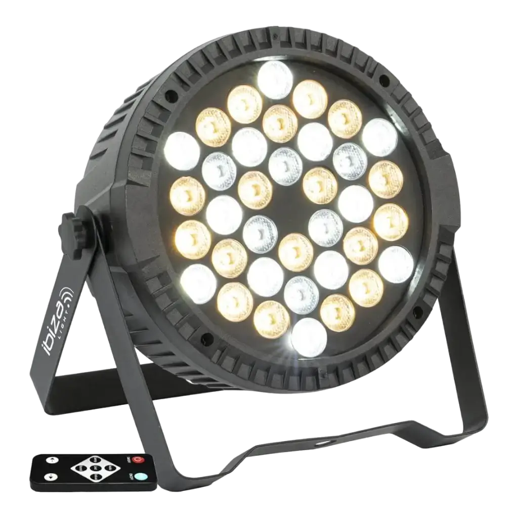 Flacher PAR-Strahler 36 LEDs Warm-/Kaltweiß