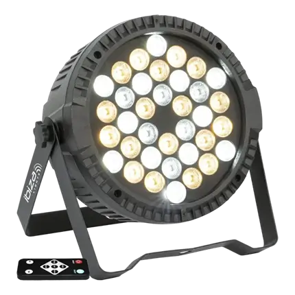 Flacher PAR-Strahler 36 LEDs Warm-/Kaltweiß