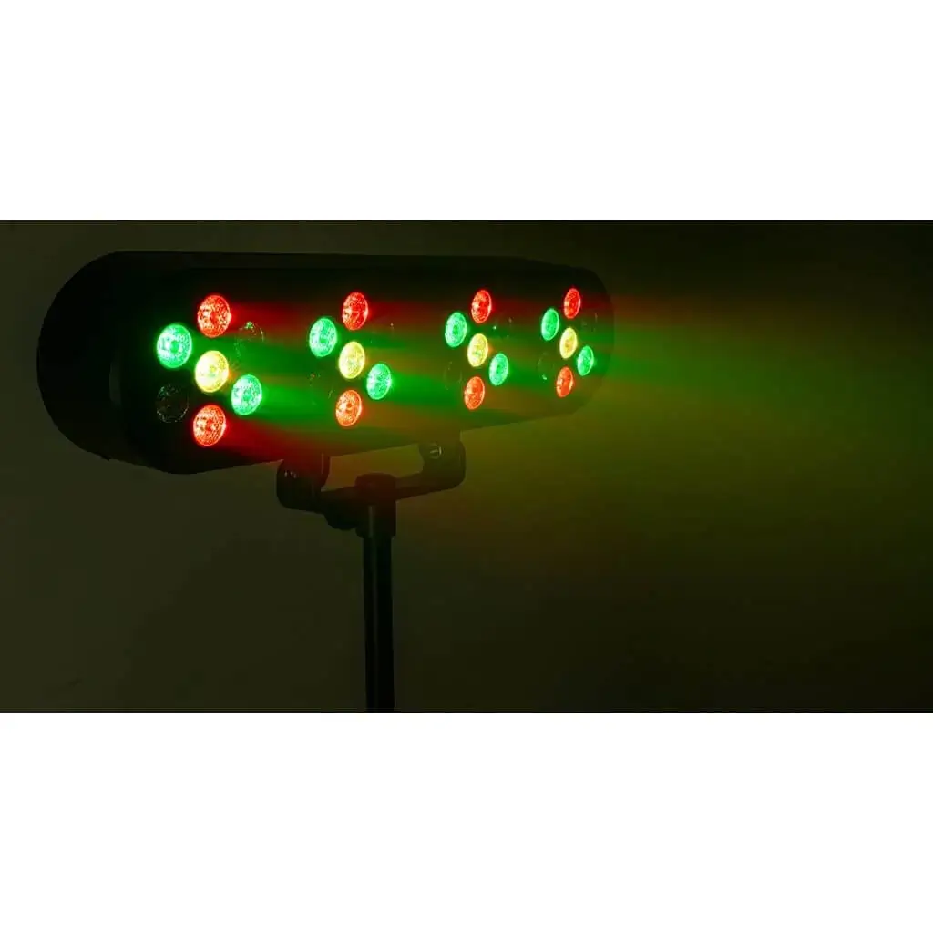 Lichteffekt auf Ständer 4 LED-PARs mit Fernbedienung