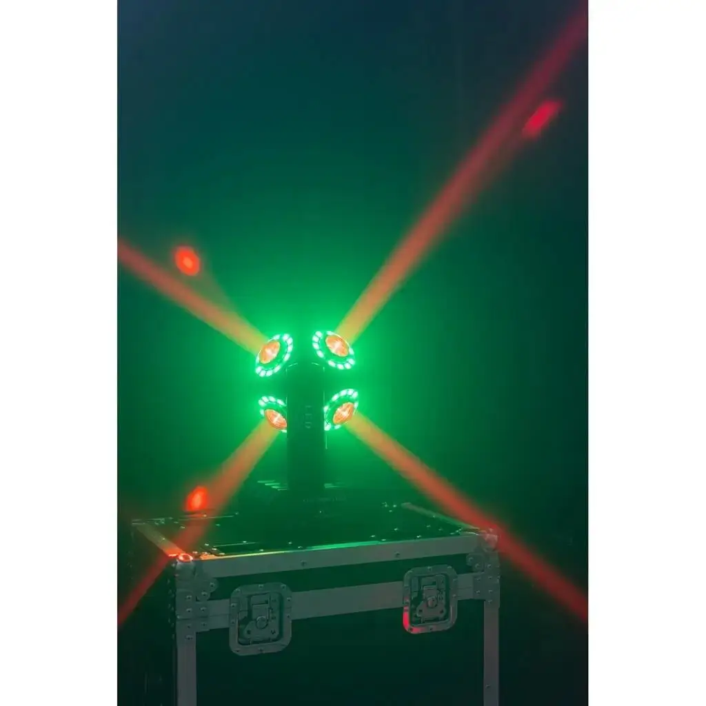 SATURNE 4-in-1 DMX-LED-Lyra mit Leuchtringen
