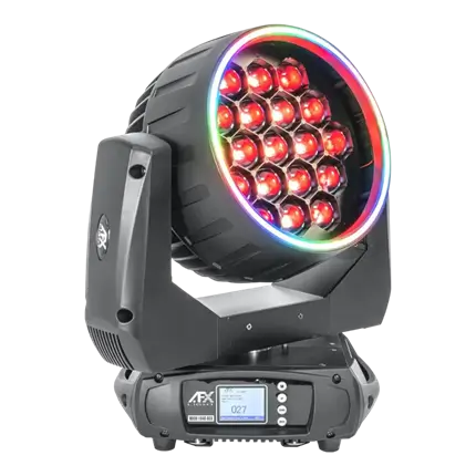 Lyra WASH-1940-RGB Ringeffekt mit Flight Case