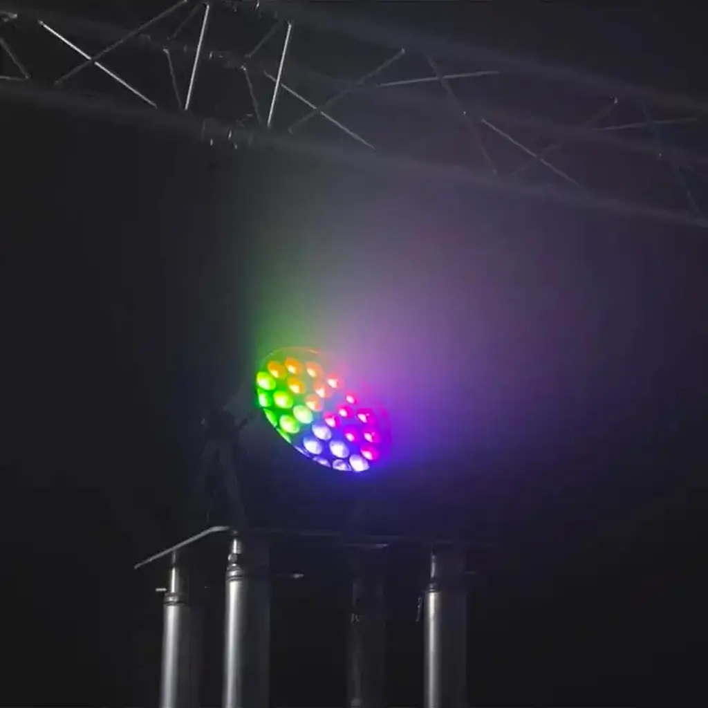 LED-PAR-Scheinwerfer CLUB-ZOOM2810 mit Zoom in Vierteln