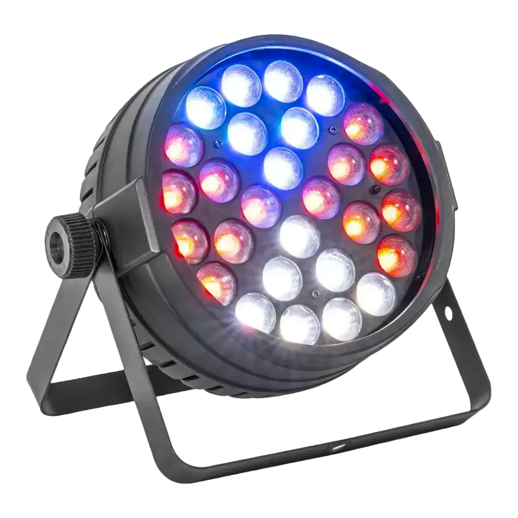 LED-PAR-Scheinwerfer CLUB-ZOOM2810 mit Zoom in Vierteln