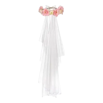 Rosenkranz mit Schleier - 17cm