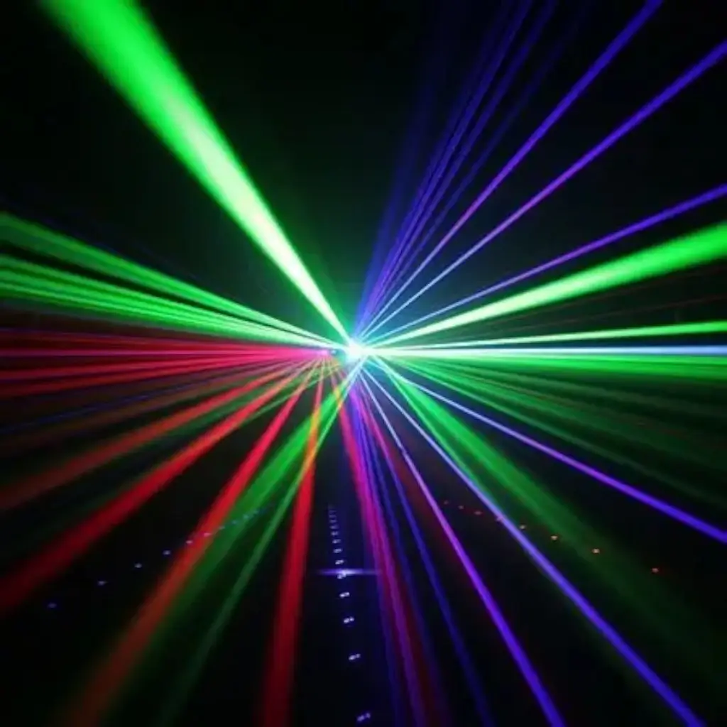 BoomTone DJ Multipoint-Laser und Gobo - Six Eyes RGB