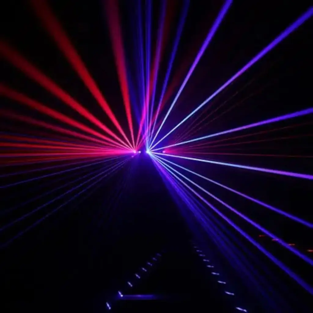 BoomTone DJ Multipoint-Laser und Gobo - Six Eyes RGB