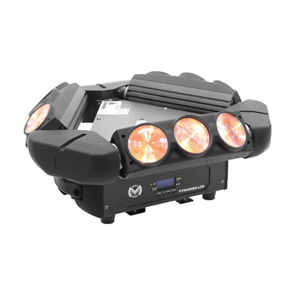 Lichtspiel LED Beam RGB und Laser Mac Mah - Pyramida-LZR