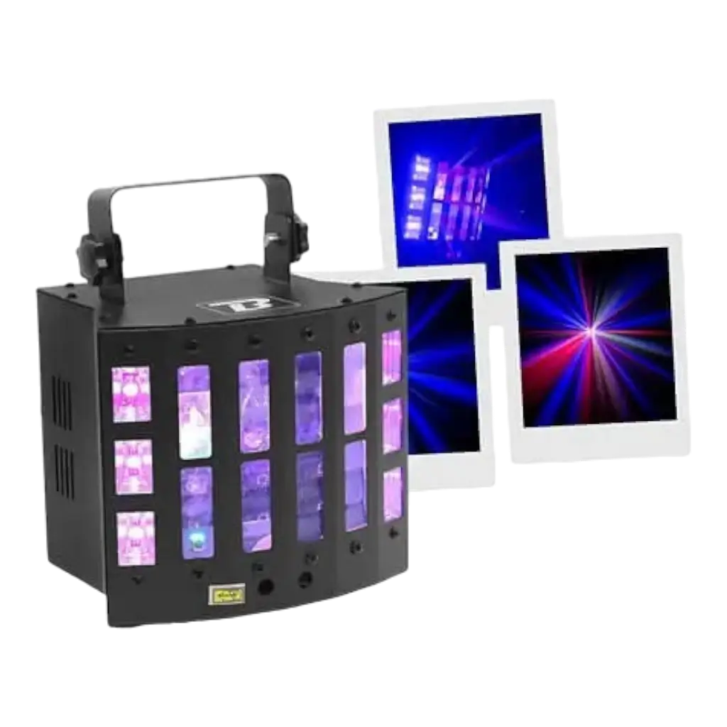 4-in-1-Lichtspiel LED-Effekt BoomTone DJ - DerbyFX 4in1