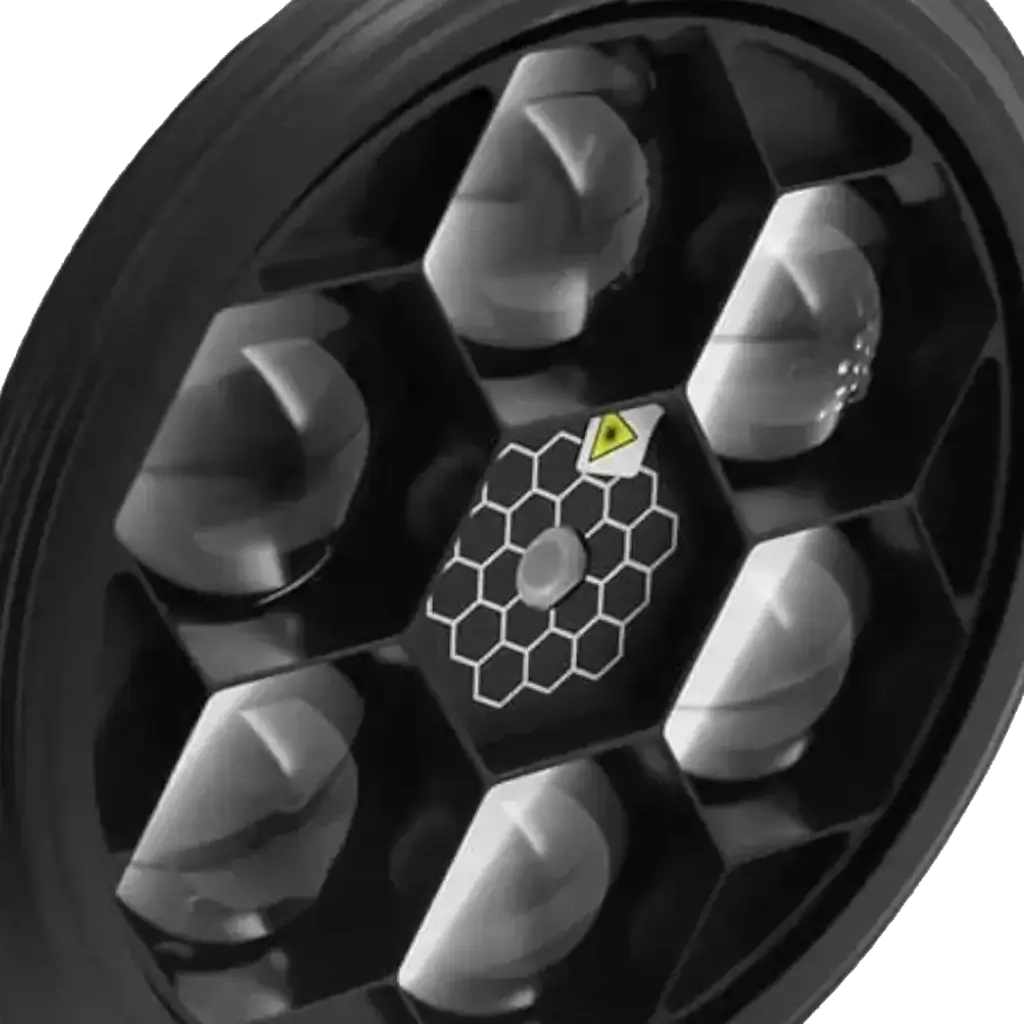 2-in-1 LED-Effekt Rotary und Laser BoomTone DJ - BEE-FX LZR
