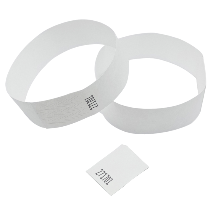 Tyvek® Armband Weiß Papier Ohne Markierung