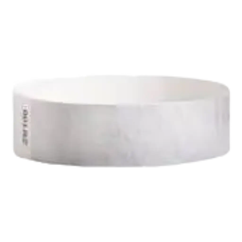 Tyvek® Silberpapier-Armband ohne Markierung