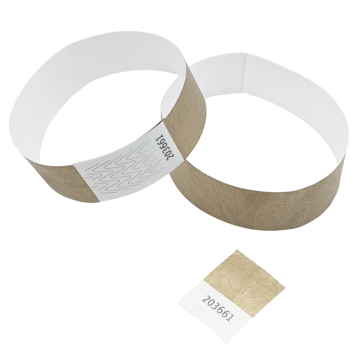 Tyvek® Goldpapier-Armband ohne Markierung