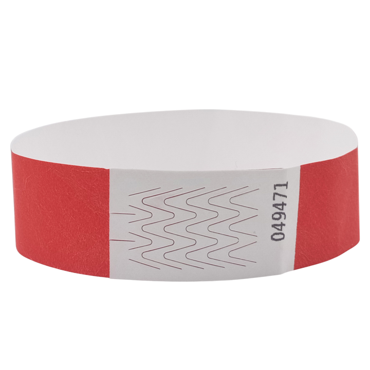Papierrotes Tyvek®-Armband ohne Markierung