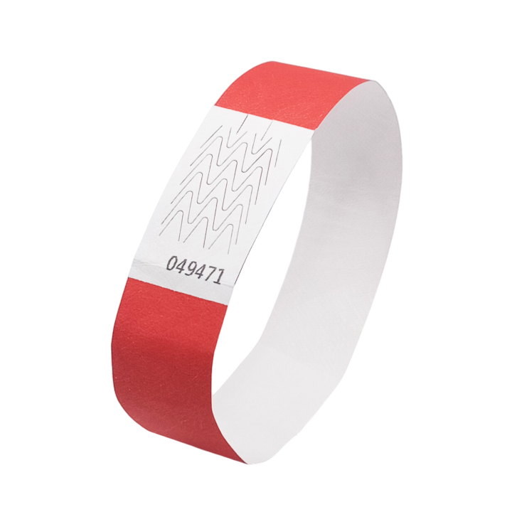 Papierrotes Tyvek®-Armband ohne Markierung