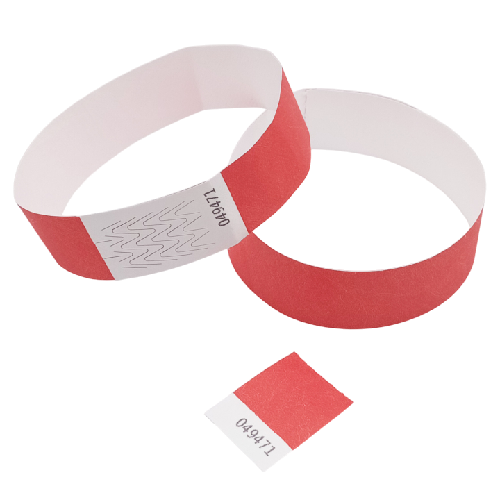 Papierrotes Tyvek®-Armband ohne Markierung