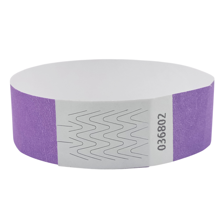 Tyvek® Armband Lila Papier Ohne Markierung