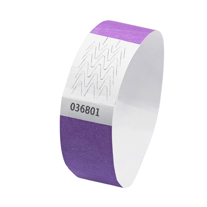 Tyvek® Armband Lila Papier Ohne Markierung