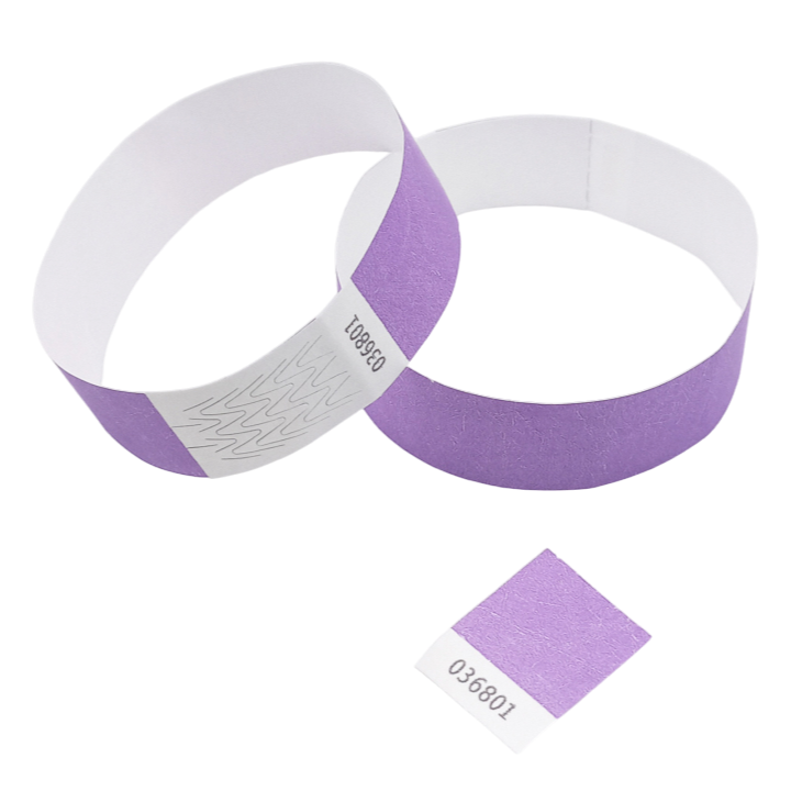 Tyvek® Armband Lila Papier Ohne Markierung
